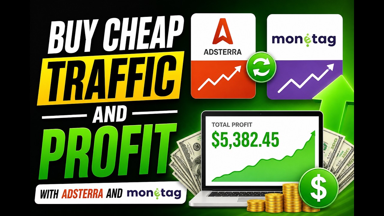 Buy Cheap Traffic and Profit with Adsterra and Monetag Arbitrage