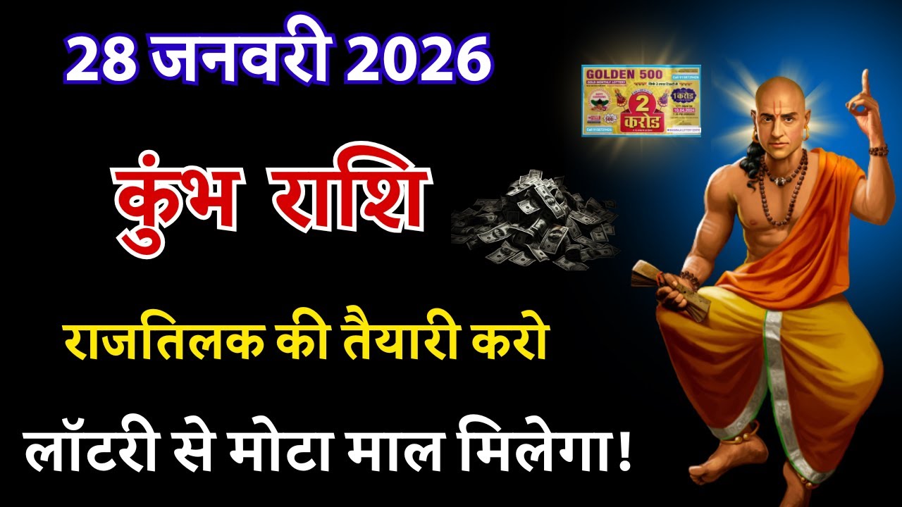 कुंभ राशि 28 जनवरी 2026: राजतिलक की तैयारी करो, क्यूंकि लॉटरी से मोटा माल हाथ लगेगा!