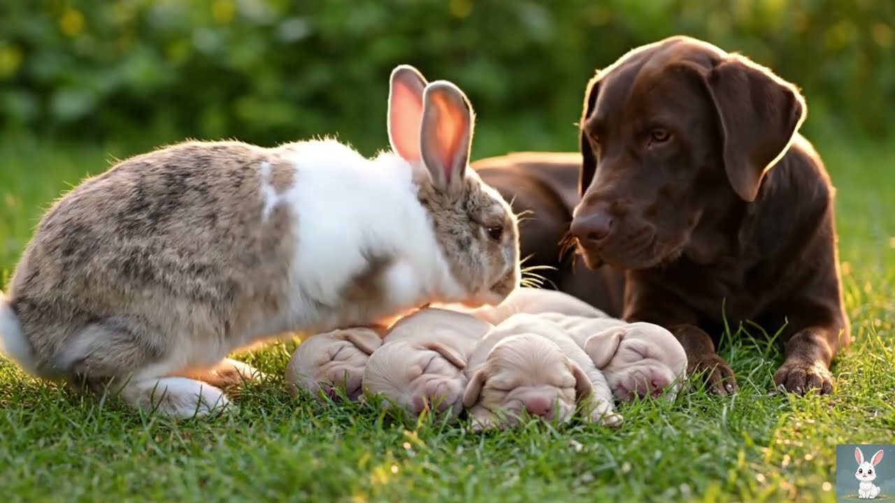 A Story of Kindness in the Jungle | The bunny and the Mother Dog
