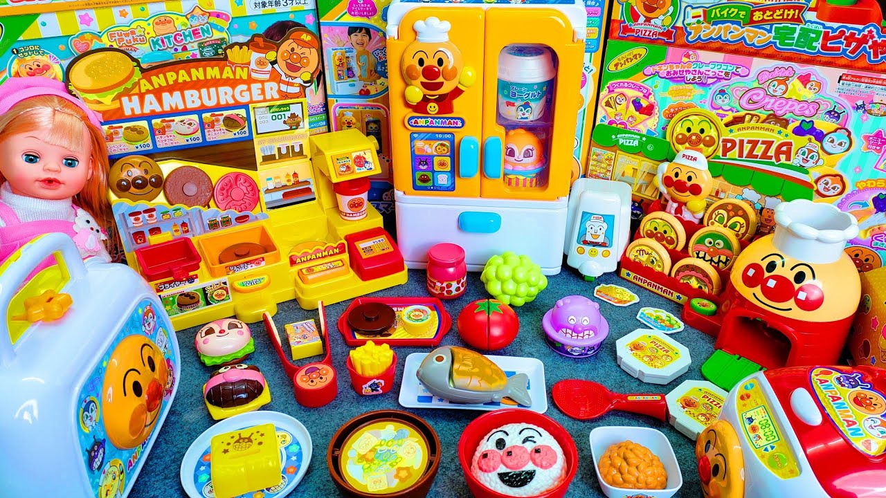 56Min Satisfying withUnboxing Anpanman Kitchen Cooking set Collection ,Docter toys ASMRIReview Toys