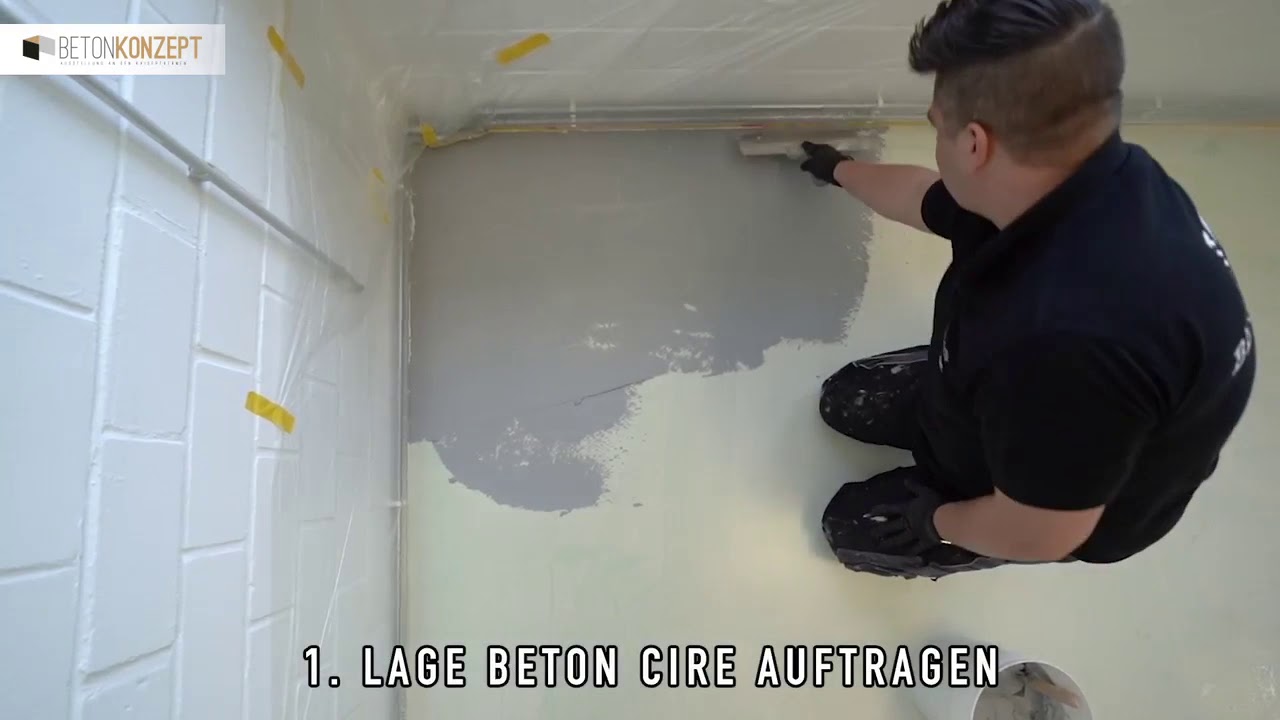 DIY Beton Cire auf FLIESE :)