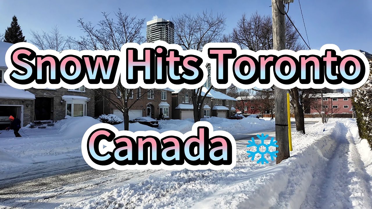 Heavy Snowfall in Toronto | Walking Tour After the Storm❄️