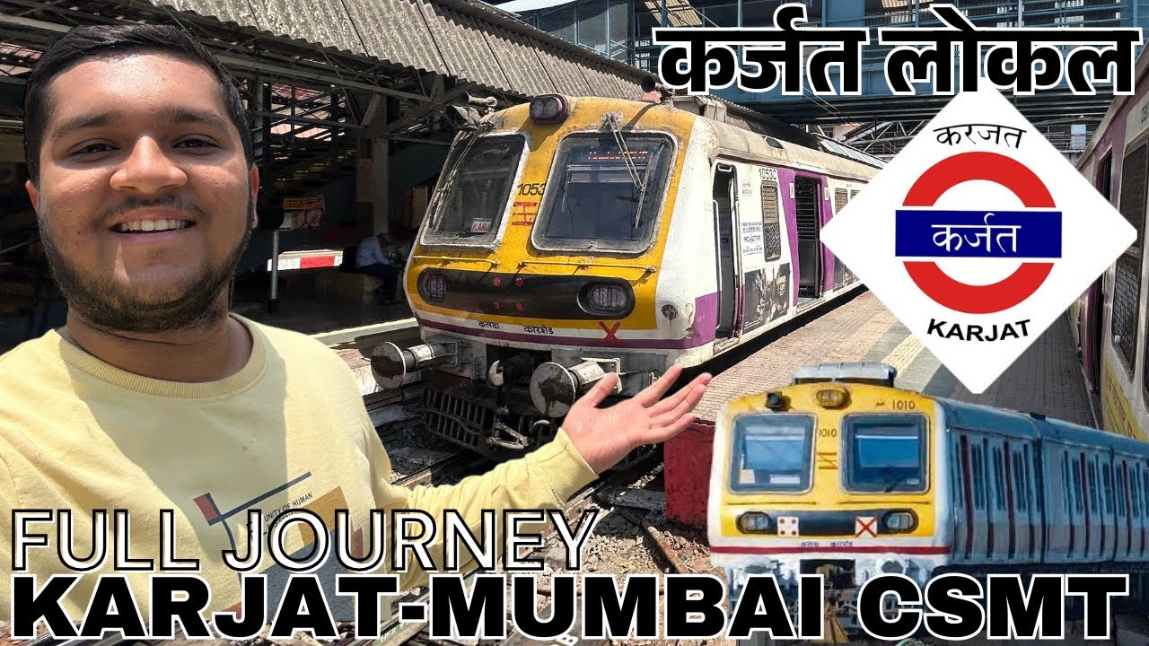 Karjat To Mumbai CSMT Local Train Journey 🚂
