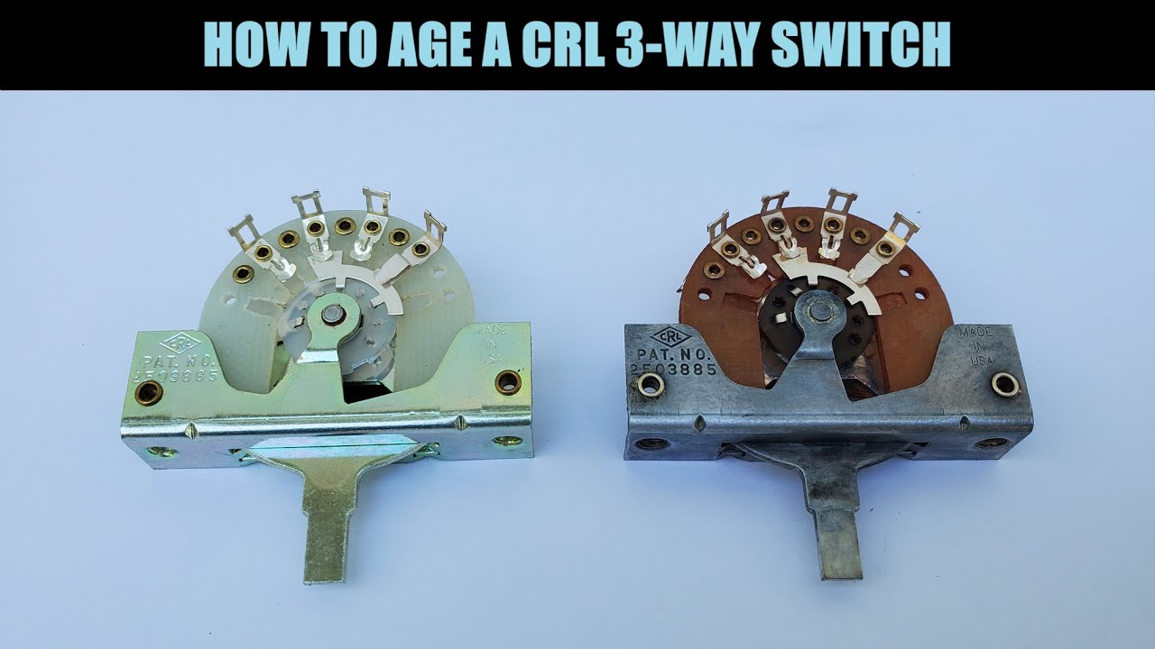 How to Age Relic a USA Fender Stratocaster or Telecaster CRL 3 Way Switch #fender