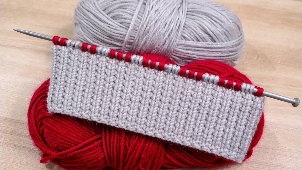 2 रंग का शानदार स्वेटर डिजाइन/Two Colour Sweater Design/Double Colour knitting/Do Rang ka design|
