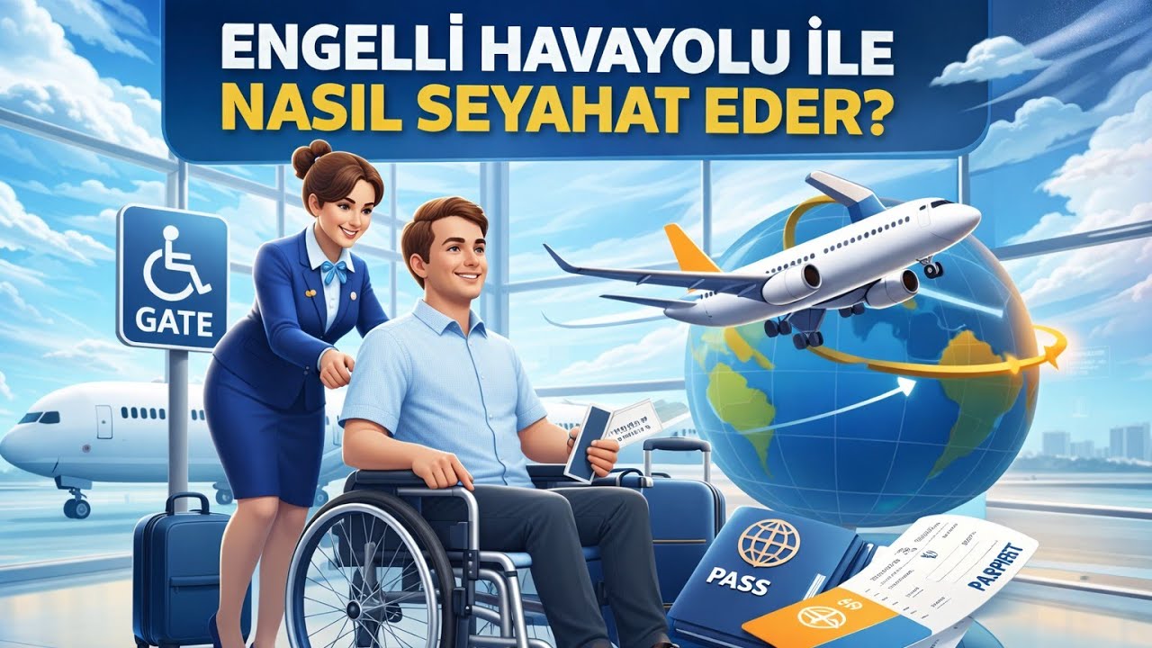 ENGELLİ HAVAYOLU İLE NASIL SEYAHAT EDER. İSTANBUL HAVALİMANI.KOCASEYİT HAVALİMANI. ISTANBUL AIRPORT.