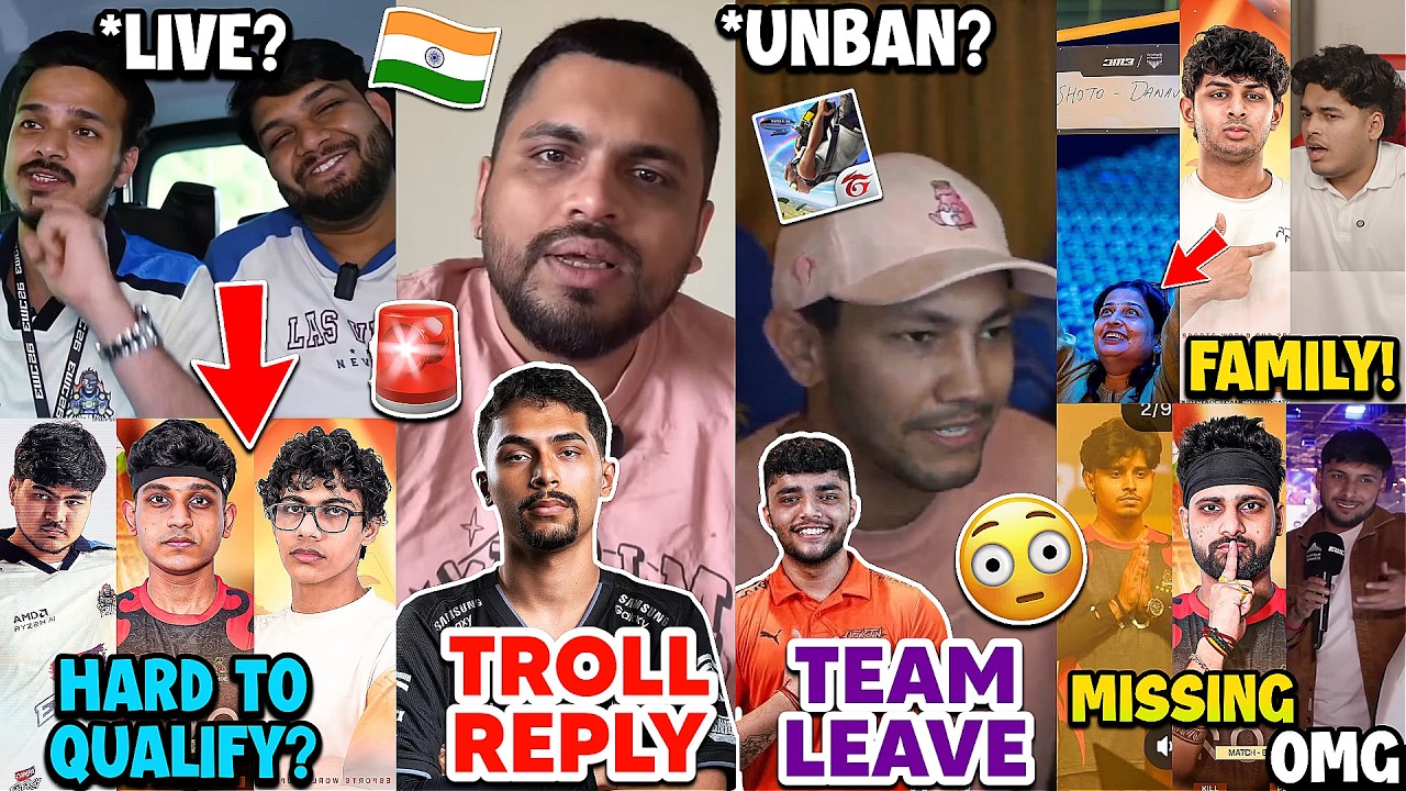 Indian Teams Qualification?🥶 SID Reply on LOID Troll S8UL 😳 Free Fire Coming SOON, Shocking Results🚨