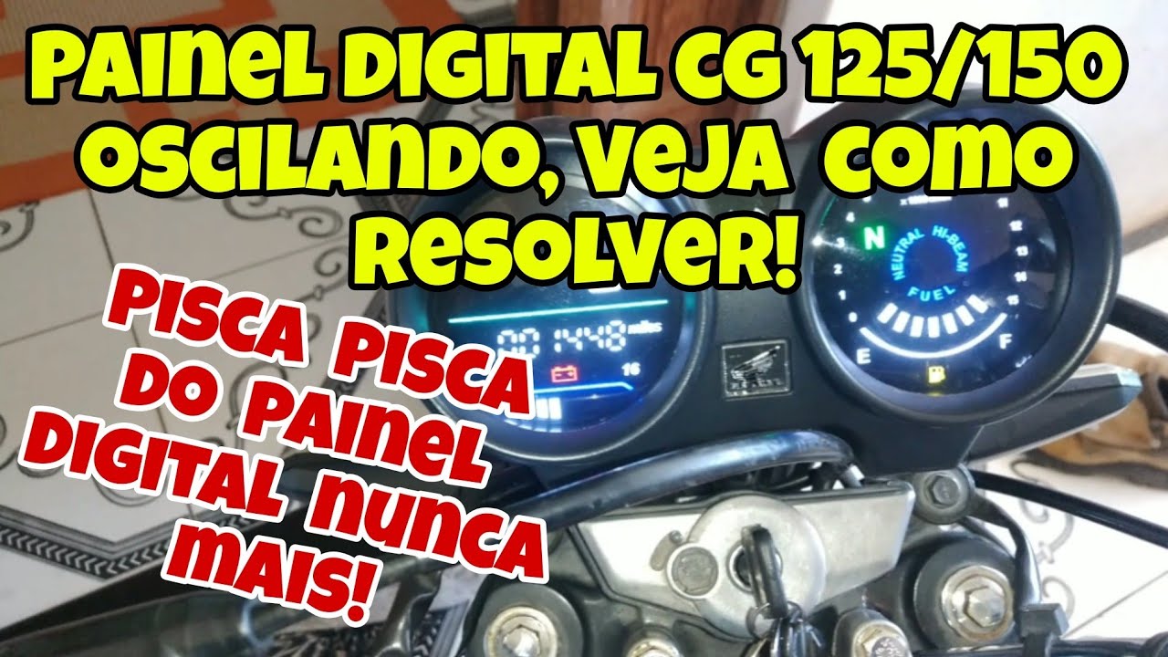 Como Acabar Com o Pisca Pisca do Painel Digital Fan 125 e Titan 150!