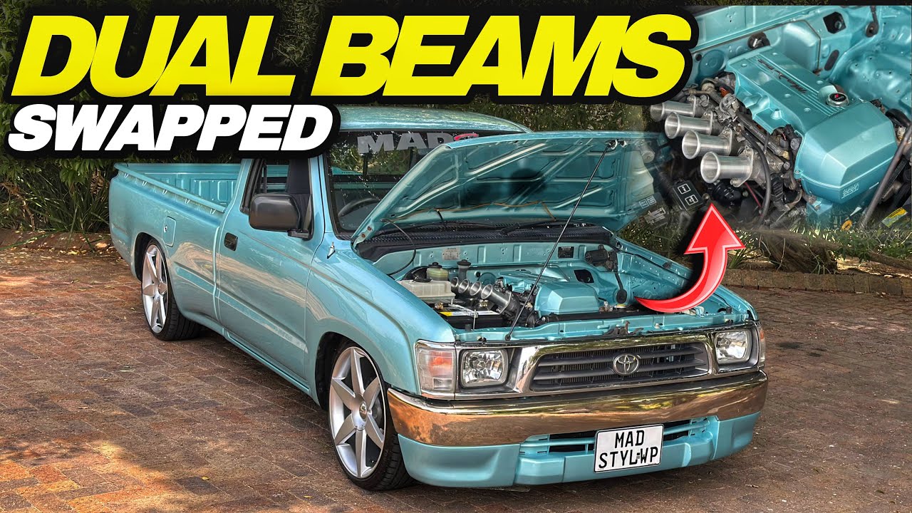 Dual Beams Swapped 2001 Toyota Hilux (Full build)🔥😮‍💨 #cars #engineswap 