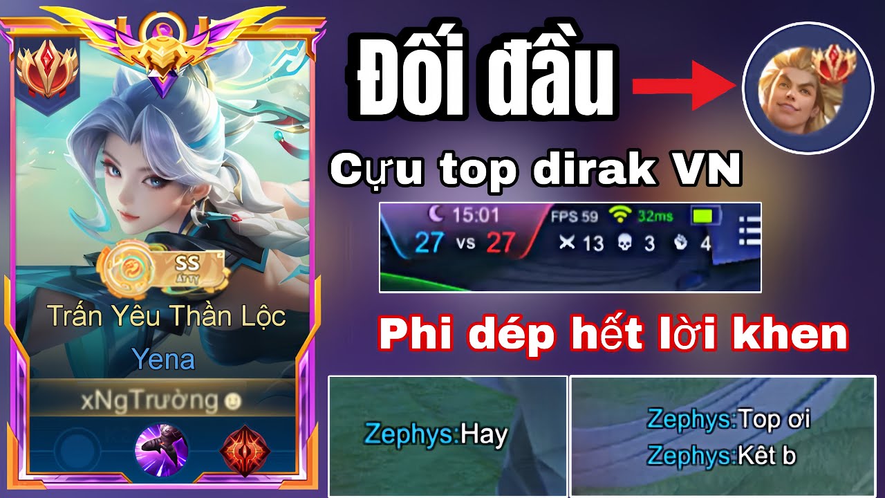 Trận Đấu Gặp Cựu Top Dirak | Và Đây Là Cách Tôi Làm Cho Phi Dép Hết Lời Khen Ngợi Bắn Tùm Lùm Luôn🤡