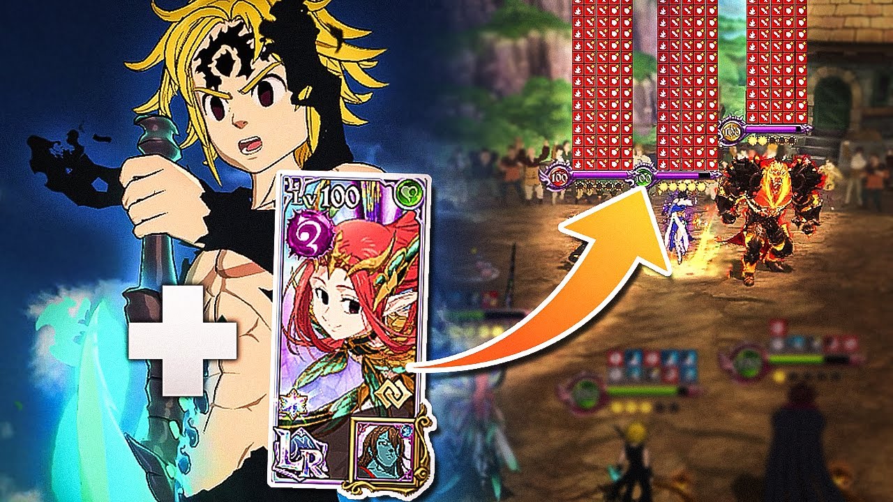 ASSAULT MODE MELIODAS + LR GLOXINIA MAX DAMAGE INFINITE DEBUFF COMBO!! [7DS: Grand Cross]