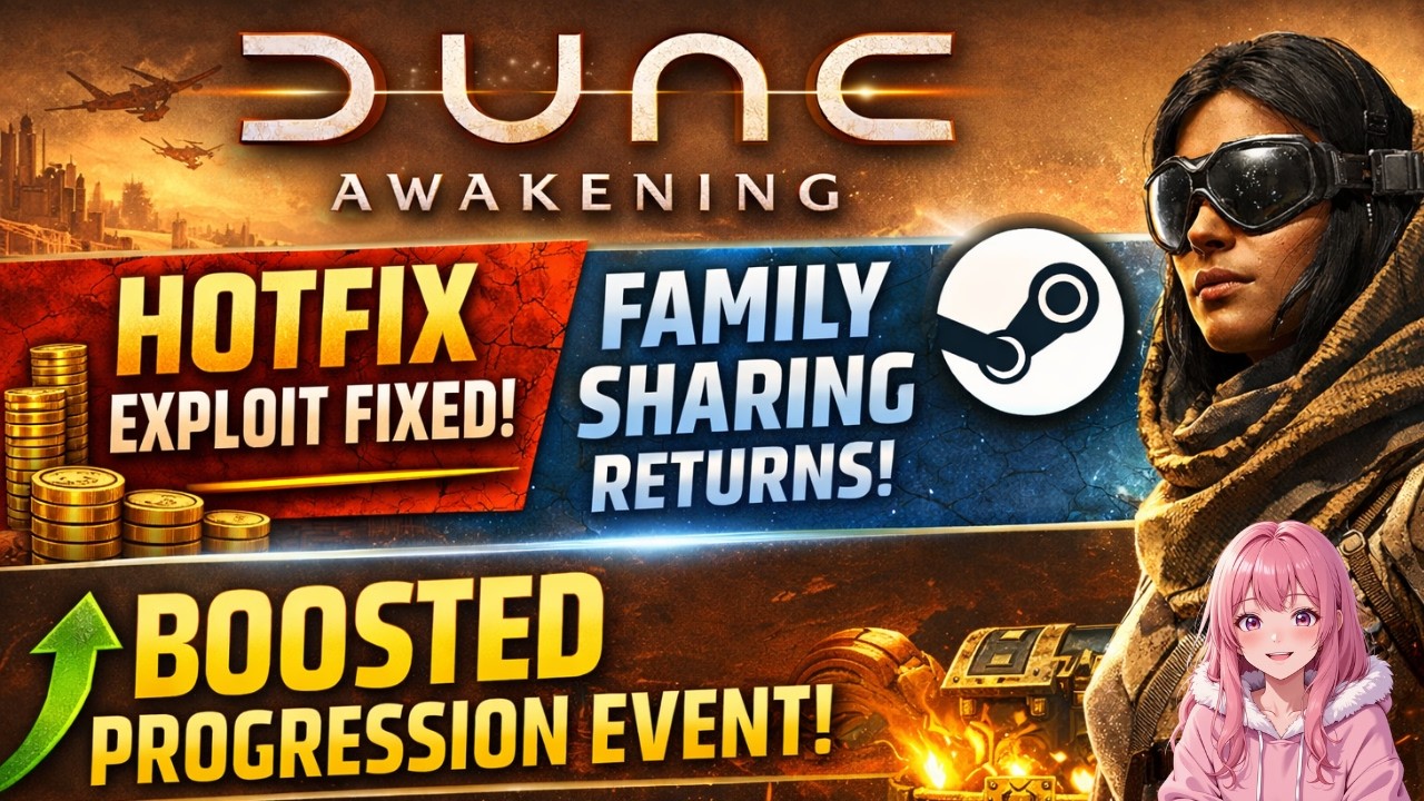 В Dune Awakening исправлена ​​серьезная уязвимость, а также возобновилось событие с ускоренным пр...