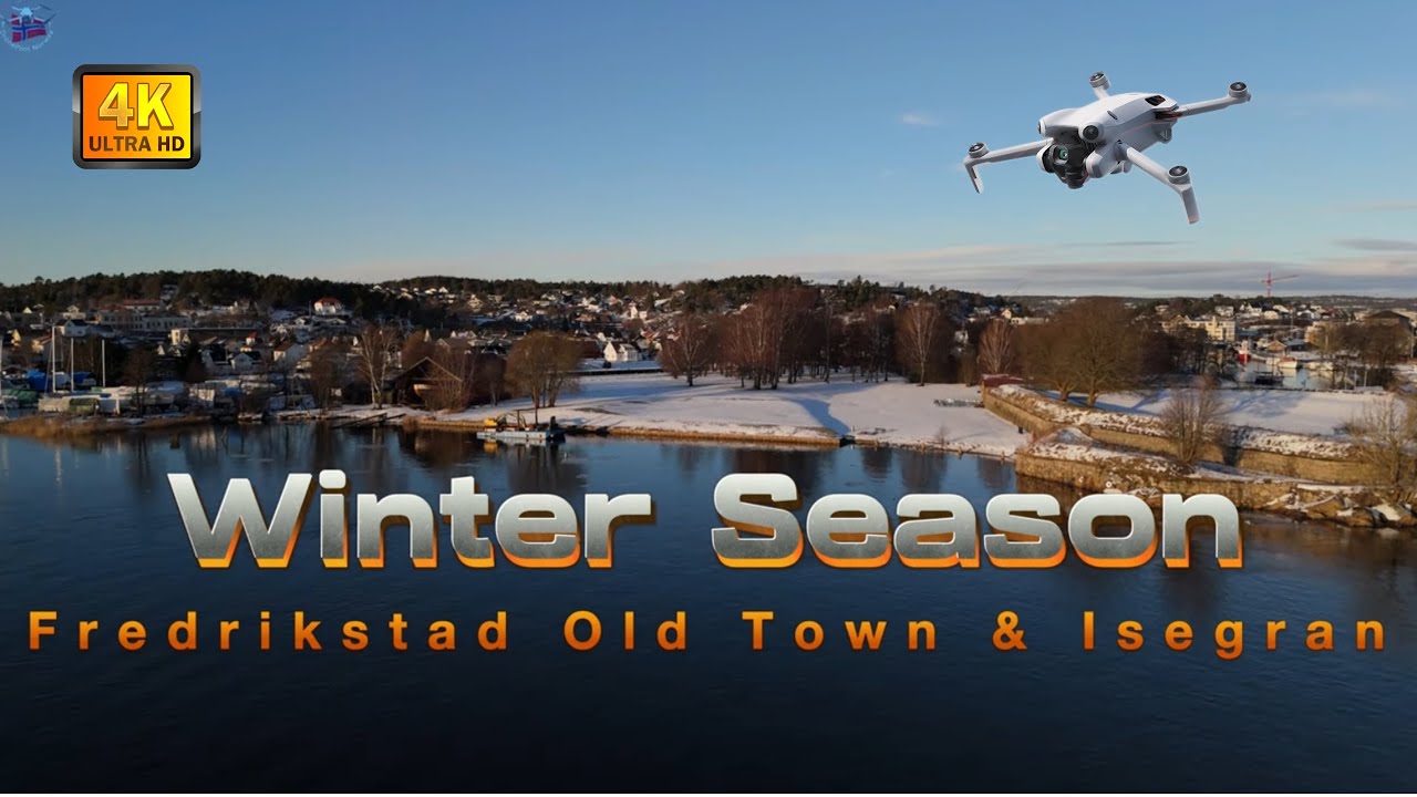 Winter Season in Old Town Fredrikstad, Norway