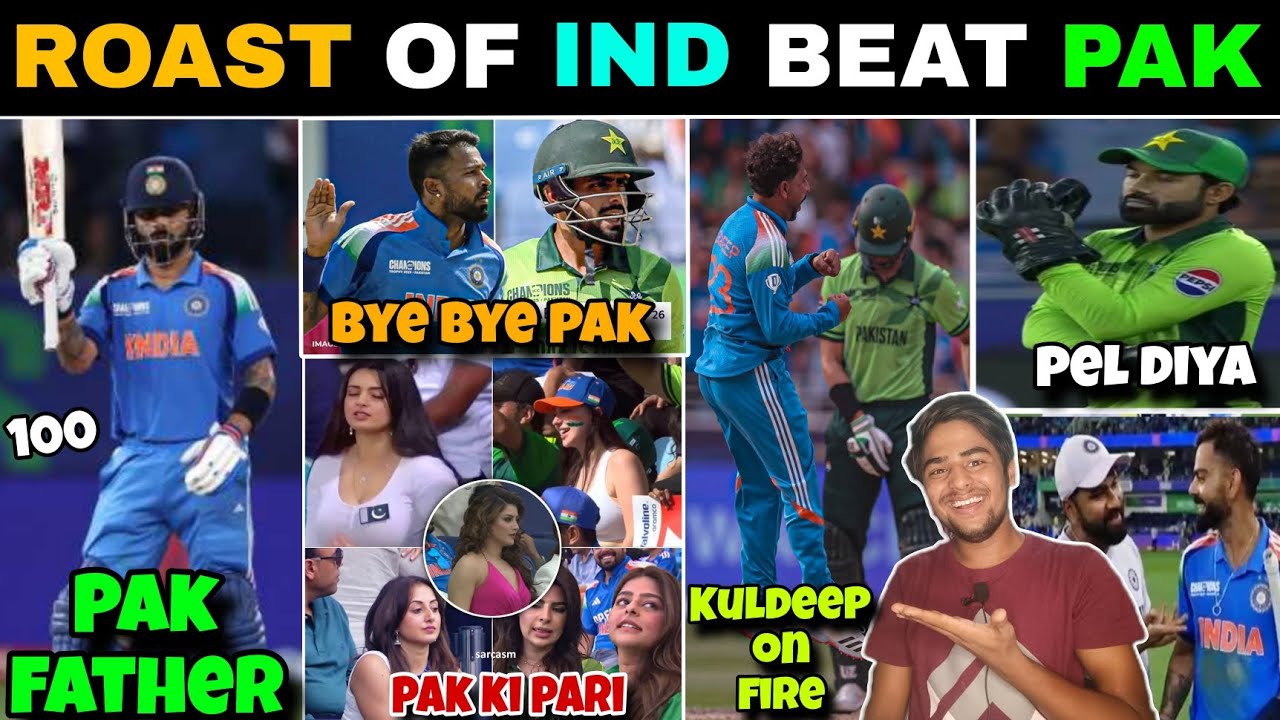 india ne pakistan ko pel diya 🤣| Virat bhai ka 100 😱| roast of pakistan 😂| bye bye pak 👍| indvspak |