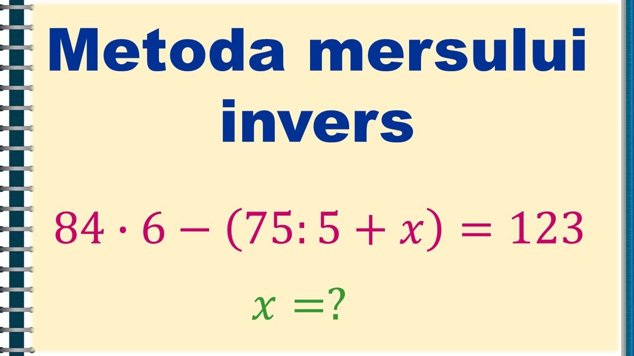 Metoda mersului invers - Matera.ro