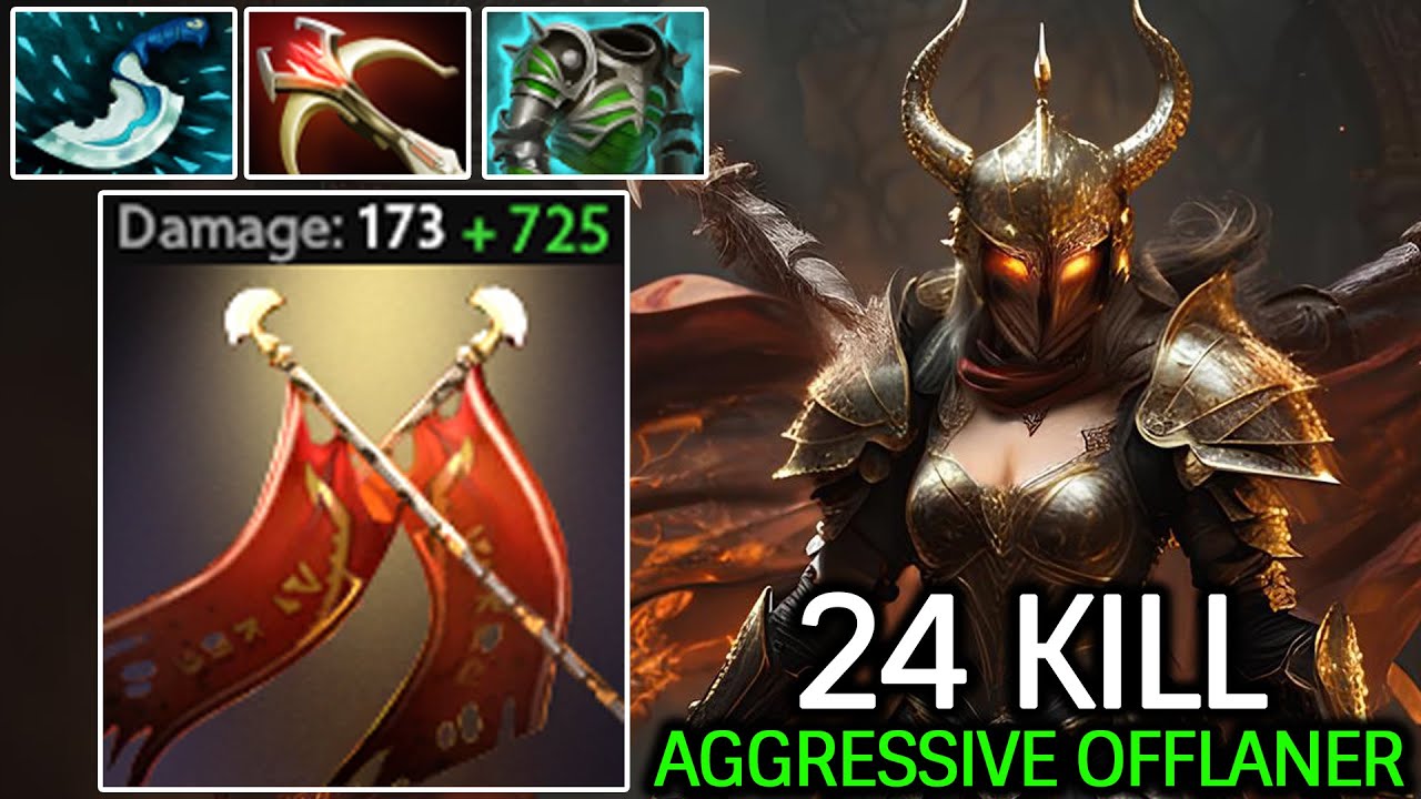 Legion Commander +595 DAMAGE – Very Aggressive Offlaner 24 Kills Dota 2