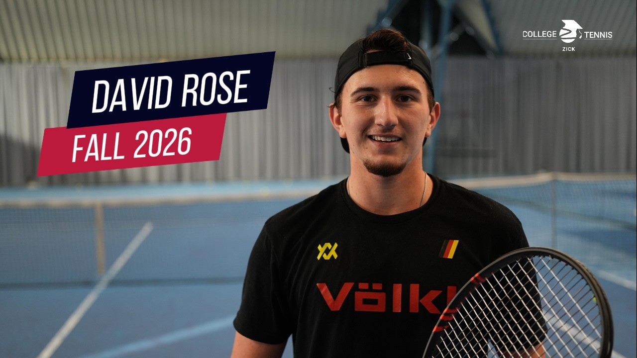 David Rose (Fall 2026 Transfer) | 9 UTR | GPA 3.7 | Wins over LK 2.2 | 3 Years Eligibility