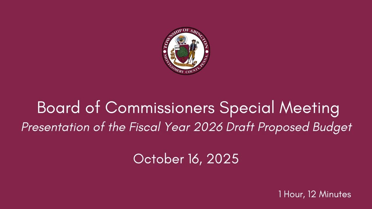 October 16, 2025 Board of Commissioners Special Meeting