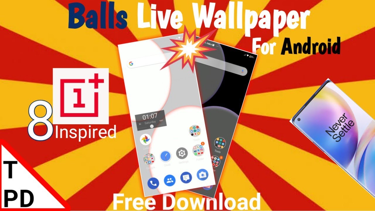 Oneplus 8 Pro Inspired Live Wallpaper For Android And ios | Balls | By Me
