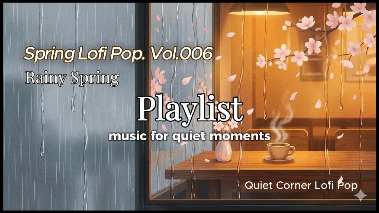 ainy Spring Lofi Pop 🌧️ — music for grey days, open windows & slow mornings ☕ | Quiet Corner
