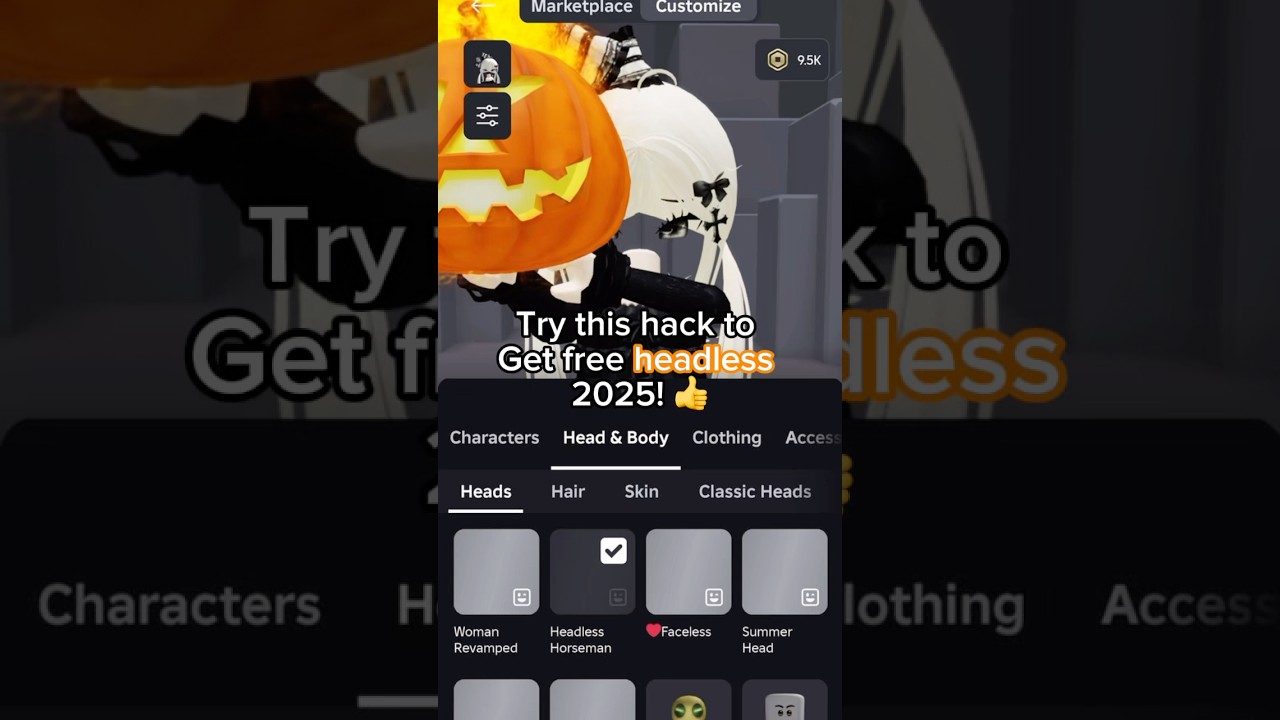HACK TO GET FREE HEADLESS 🎃 *2025* #roblox #blowup #trendingshorts #fypシ゚viral #headless #trend