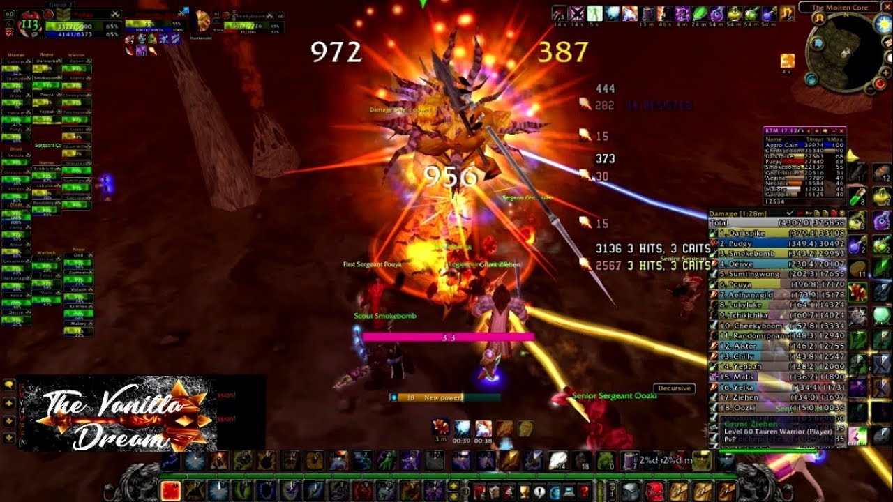 Vanilla Sulfuras Shaman PvE enhancement in Molten Core : The curse of Windfury!