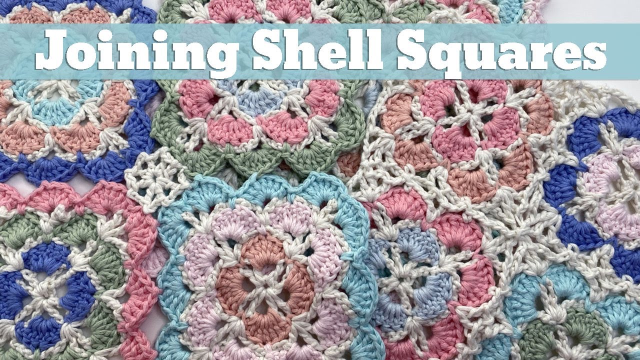The SECRET to Joining Shell Squares - 2 Styles 🤩🧶