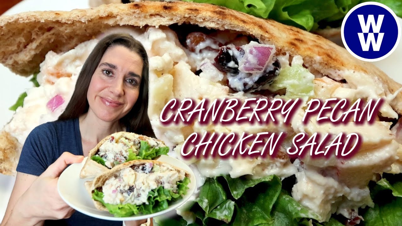 Cranberry Pecan Chicken Salad 🥗WW Lunch Meal Prep | Weight Watchers Recipe | With Calories & Macros!