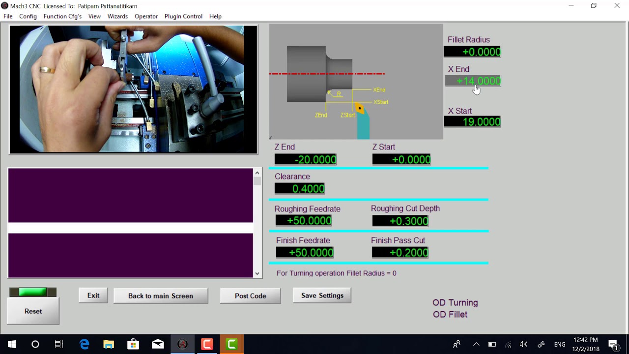 การใช้เครื่องกลึง CNC ควบคุมด้วย Mach3 เบื้องต้น