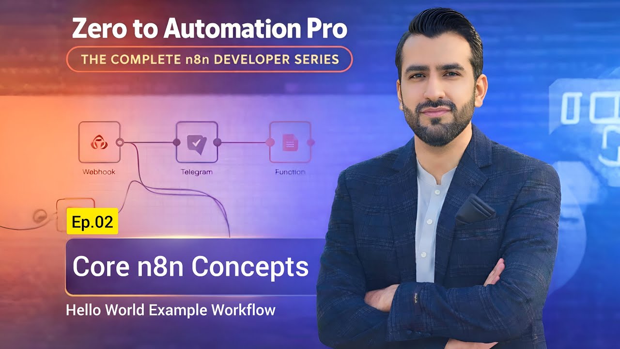 n8n Workflow Automation Course Urdu/Hindi - Core Concepts Masterclass (Ep.02)