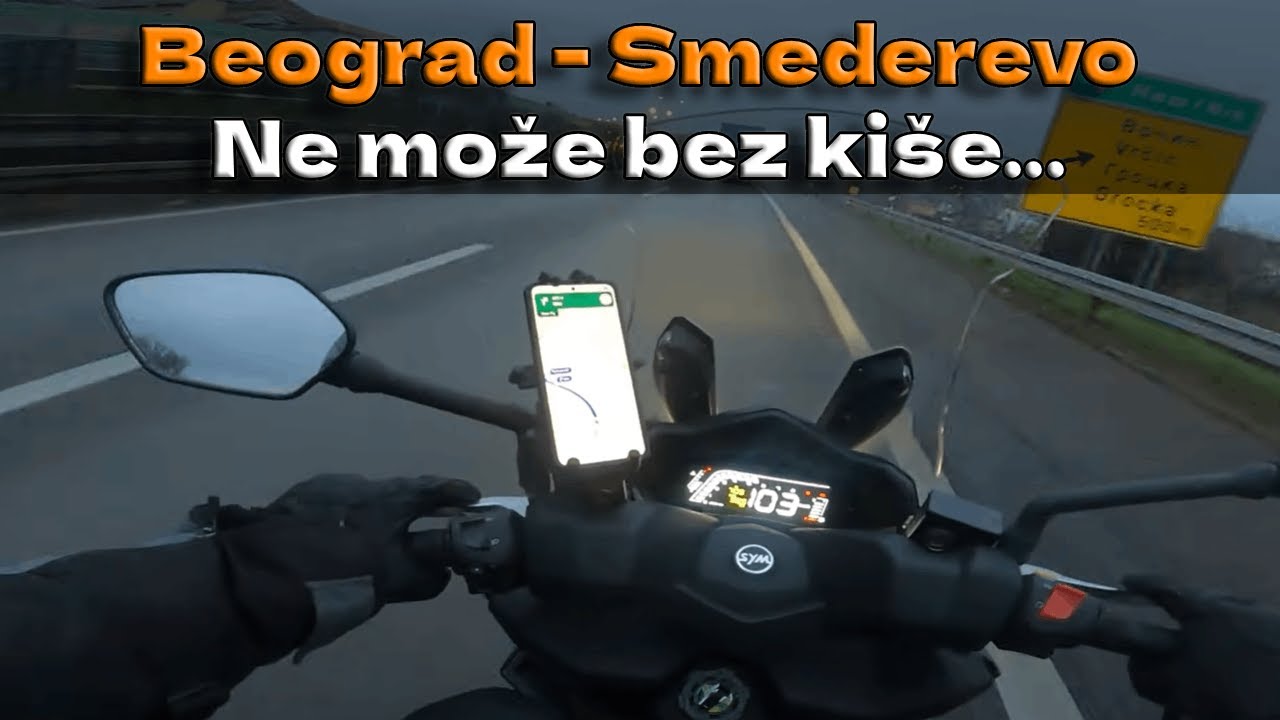 [12/2025] Mrak, kiša, hladnoća... i vožnja skuterom do Smedereva | Sym Joyride 300