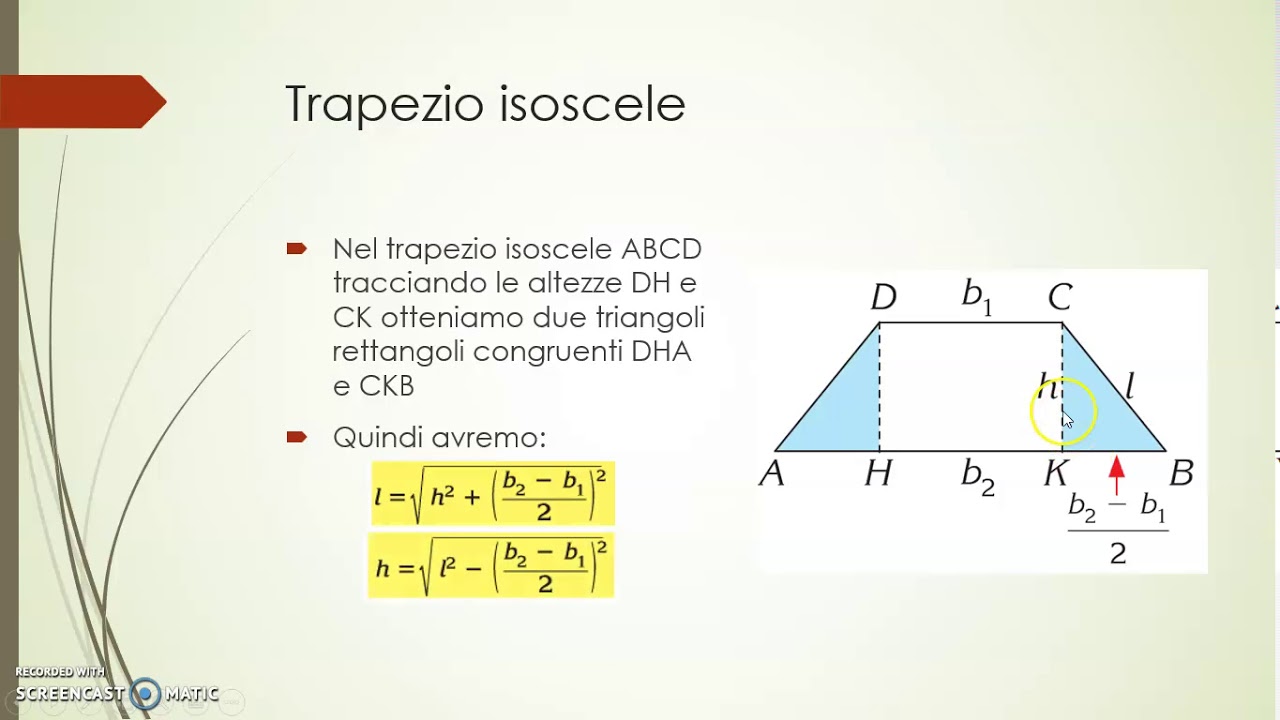 2.6 Teorema di Pitagora nel trapezio