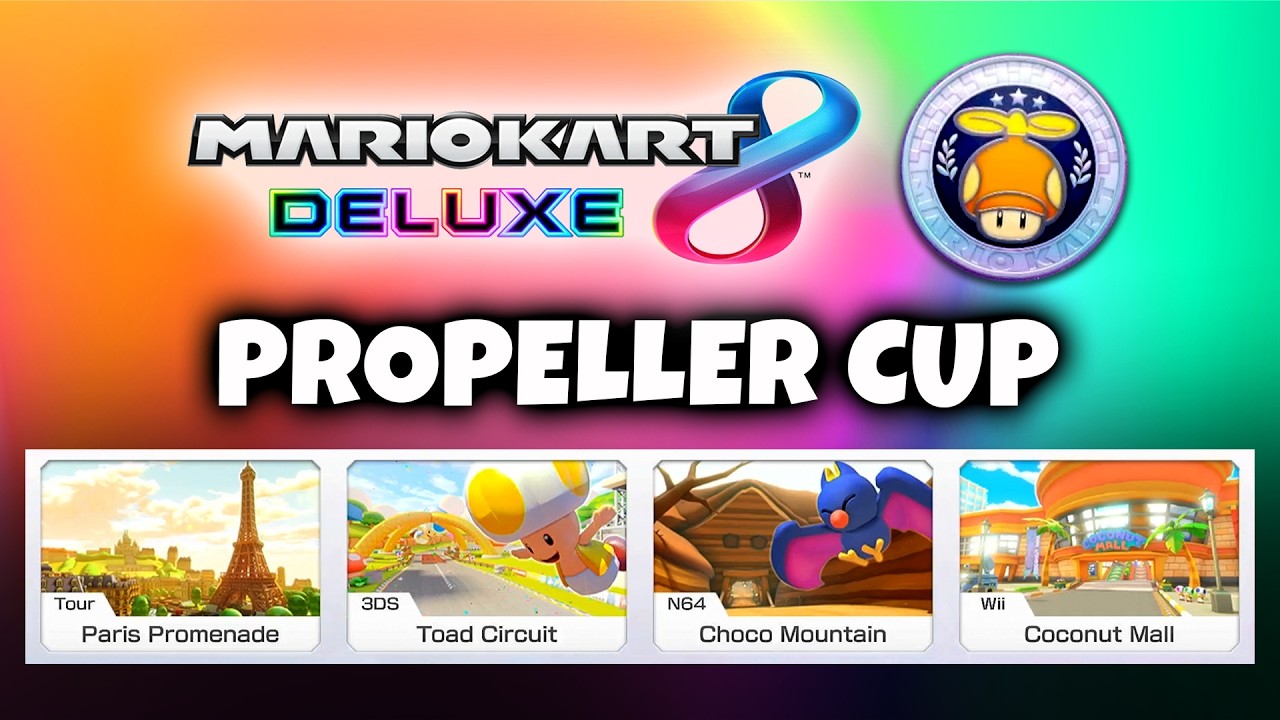 🔴 LIVE! 062 PLAYING MARIO KART 8 DELUXE - PROPELLER CUP BOOSTER COURSE PASS  (NINTENDO SWITCH)