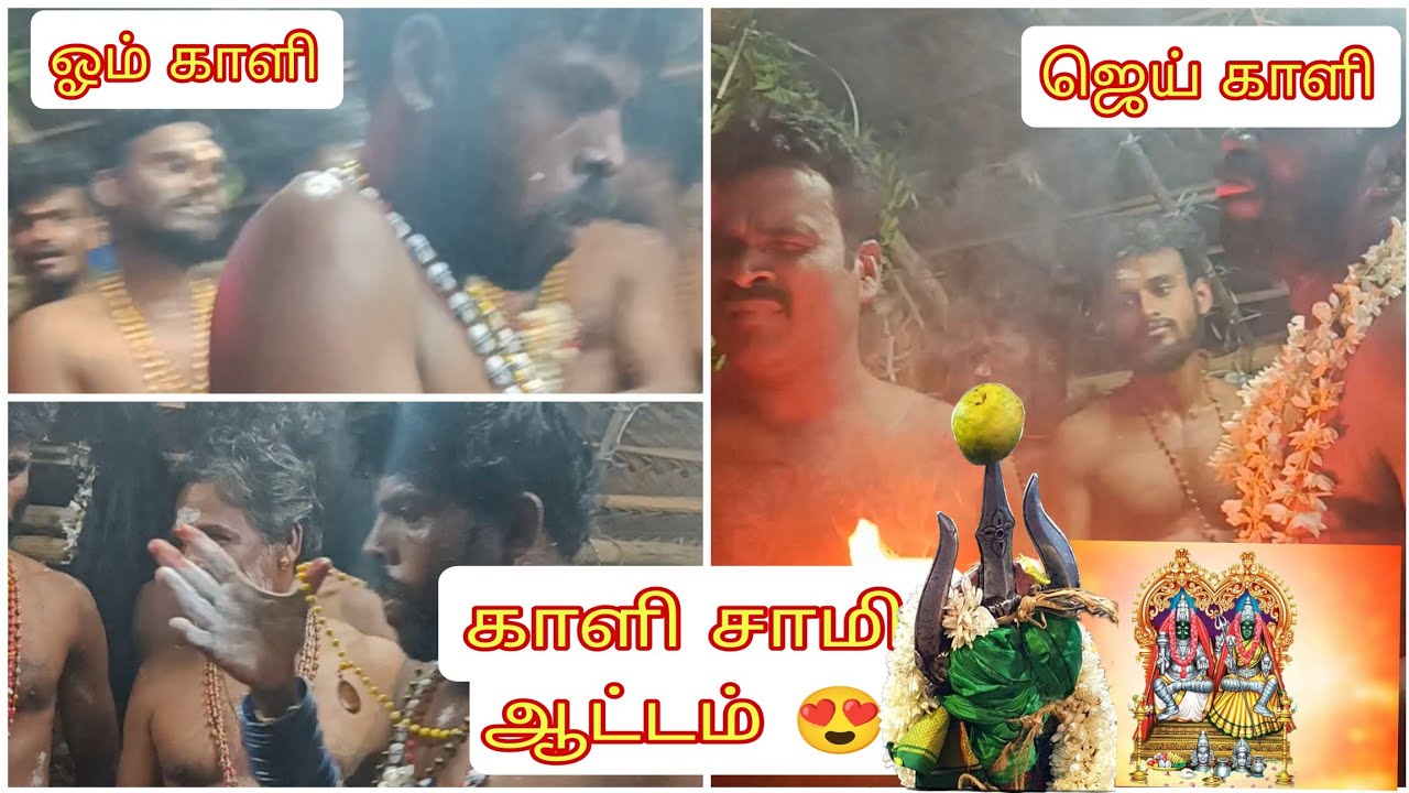 காளி சாமி ஆட்டம் 😍 எங்கள் கோவிலில் வெள்ளிக்  கிழமை தசரா மாலை பூஜை | தசரா 2024 | #dasara #mutharamman
