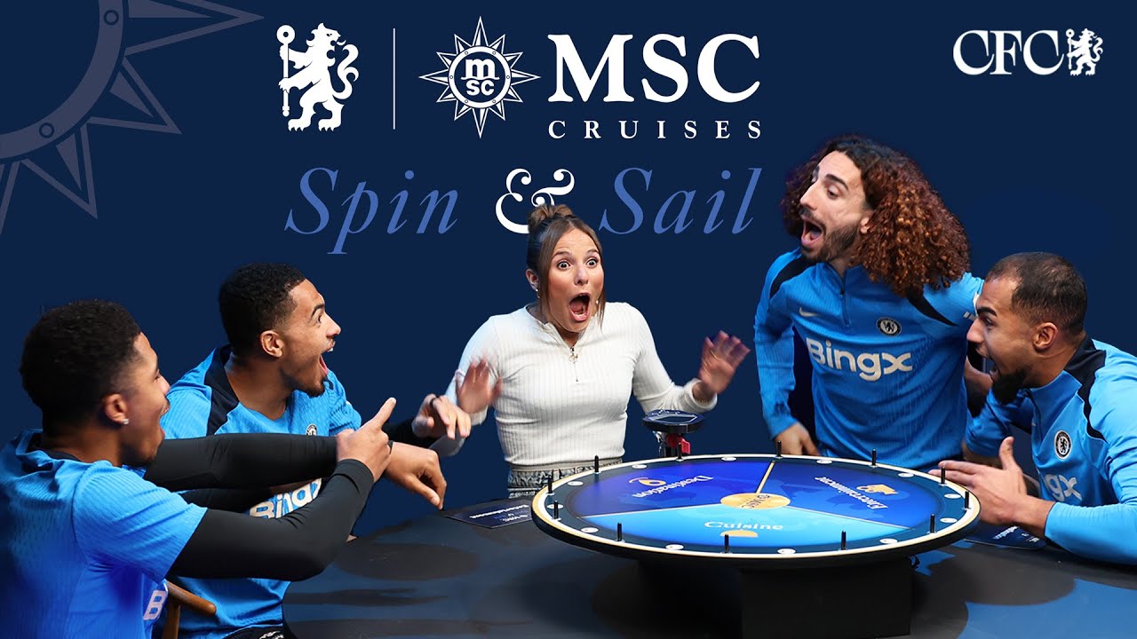 CUCURELLA, FOFANA, COLWILL & SANCHEZ play 'Spin & Sail'! 🚢
