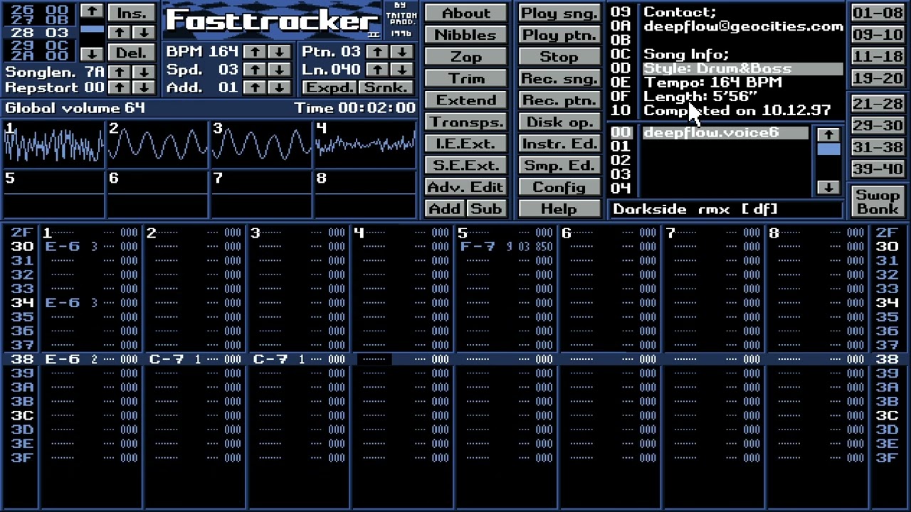 Aphrodite - Style From The Darkside (Deepflow Remix) 1997 [Fast Tracker 2 Mod]
