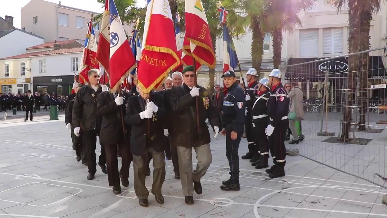 2016 - Cérémonie de l'Armistice du 11 novembre aux Sables d'Olonne