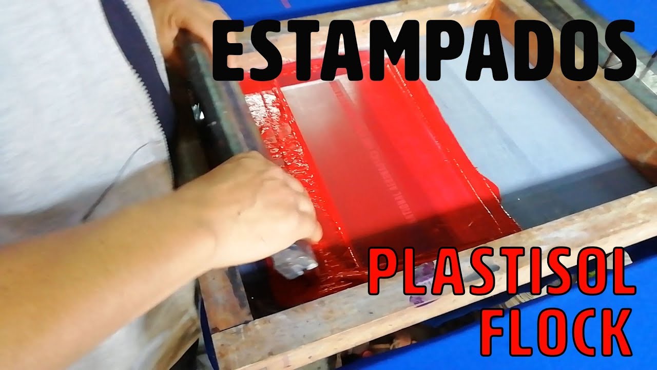 Como es el Proceso de Estampado en Plastisol y Flock en Gamarra