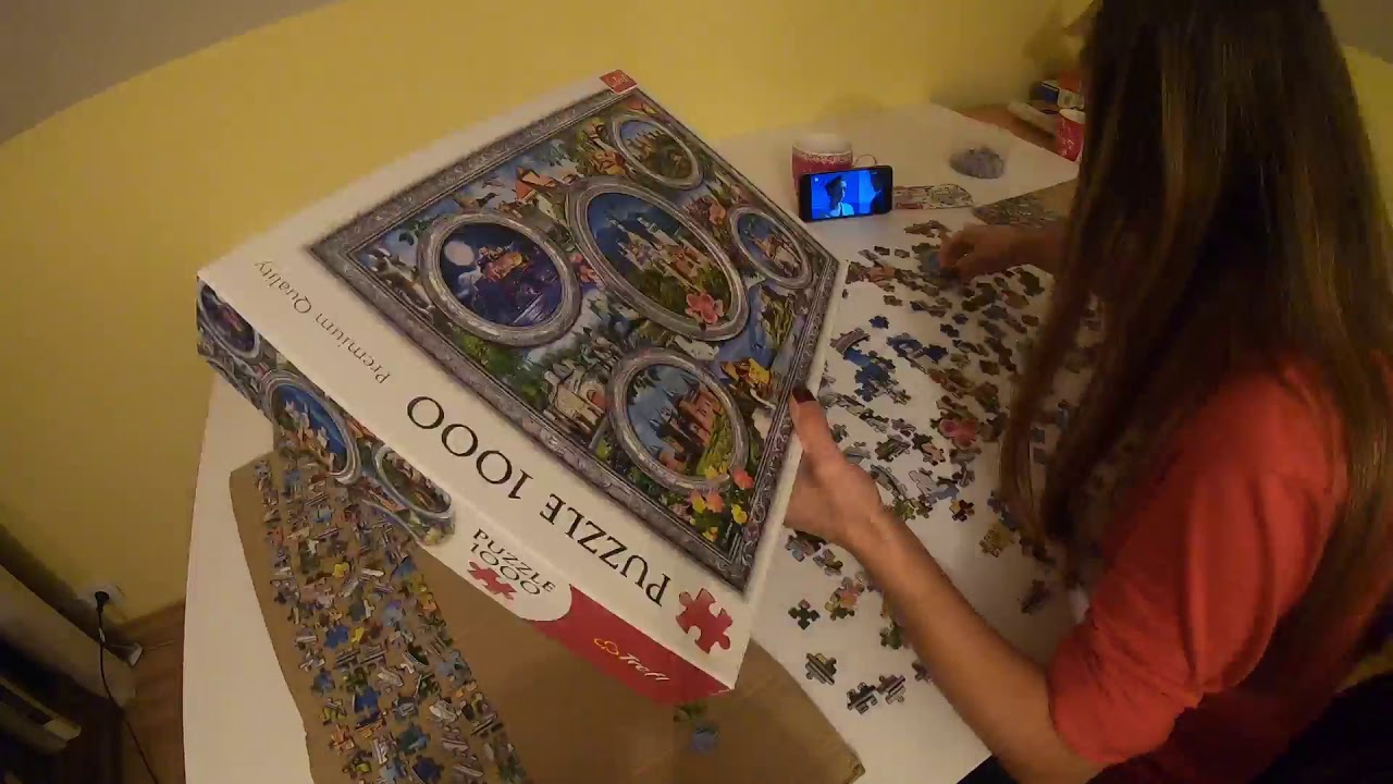 Time Lapse Puzzle Trefl Zamki Świata Castles of the world 1000