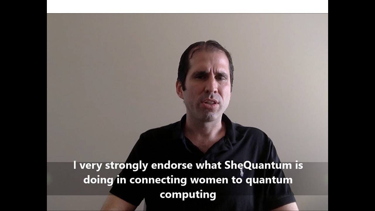 Professor Mark Wilde, LSU supports SheQuantum | SheQ Exclusive Entanglement Theory Lecture Series