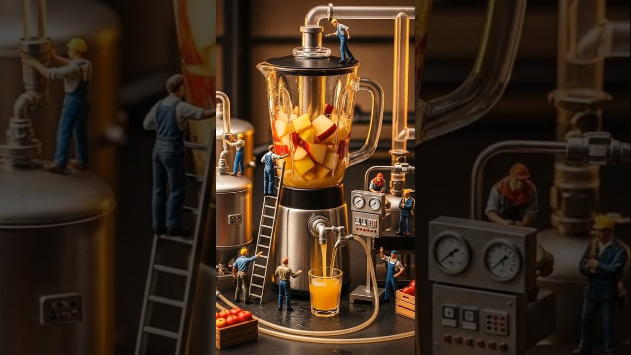 This Apple Juice Factory Is Run by Tiny Workers 
