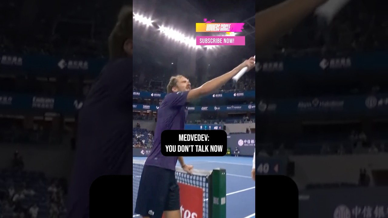“You Don’t Talk!” - Medvedev EXPLODES at Umpire in China Open Semi-Final 😳
