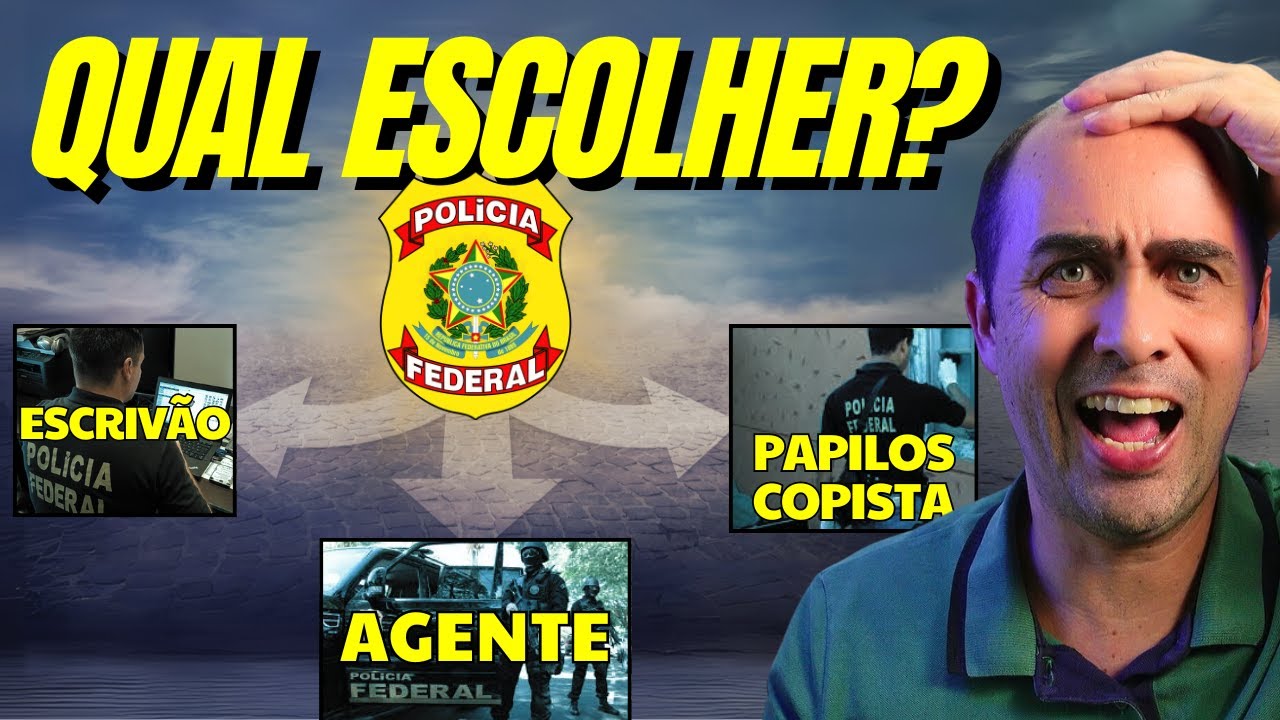 Concurso PF: Diferenças entre AGENTE, ESCRIVÃO e PAPILOSCOPISTA (atividade e notas)