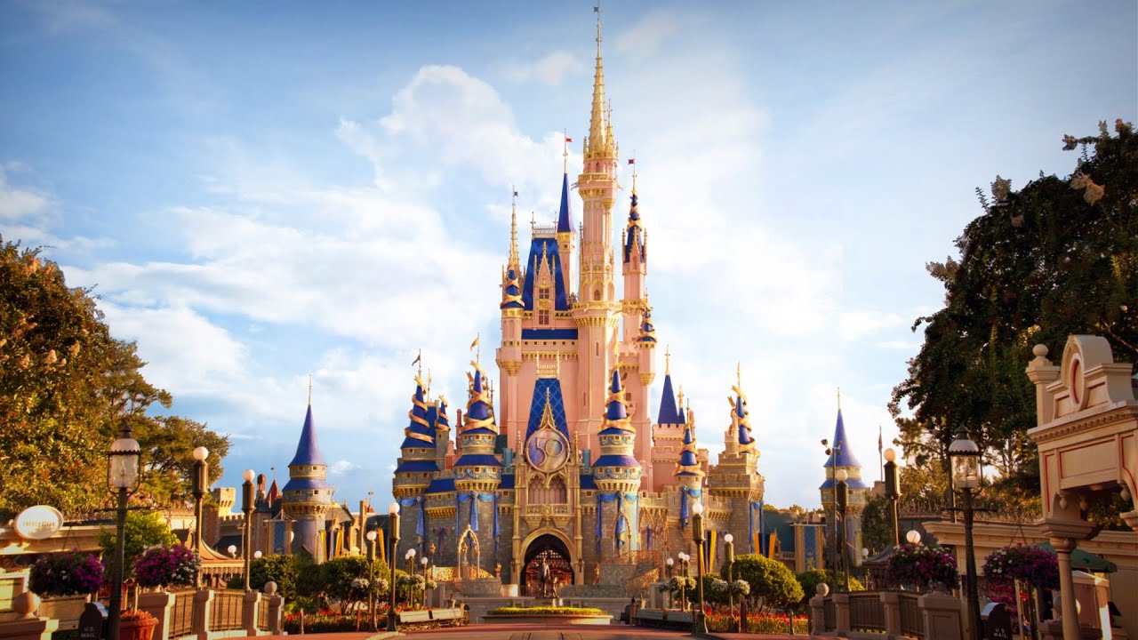 Walt Disney World Preview of 50th Anniversary Cinderella Castle 