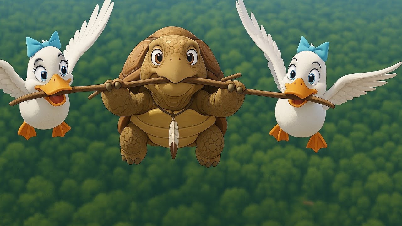 🐢 The Flying Turtle Moral Story | Inspirational Animal Story for Kids & Adults | Must Watch