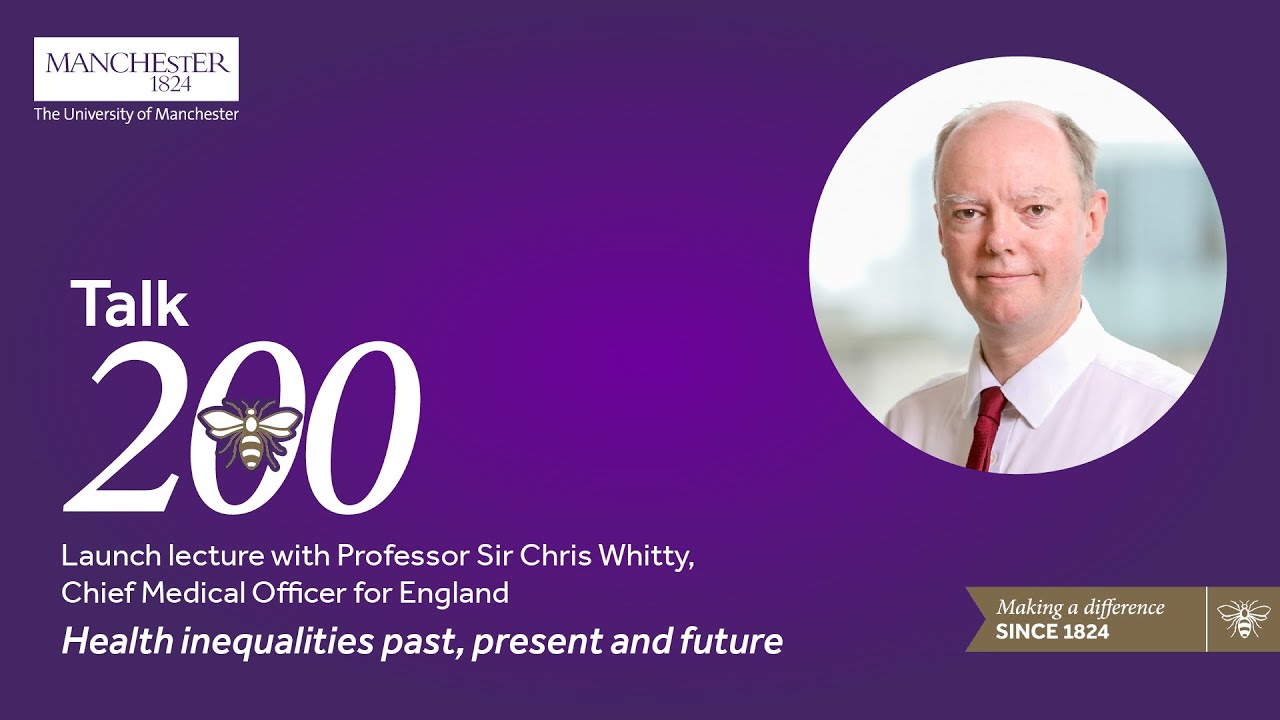 'Health inequalities past, present and future' with Professor Sir Chris Whitty