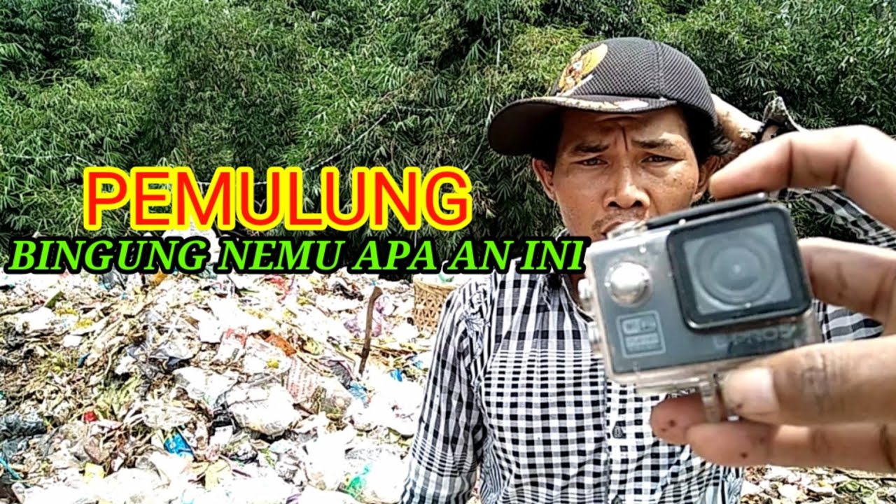 Nemu kamera action masih nyala di tumpukan sampah