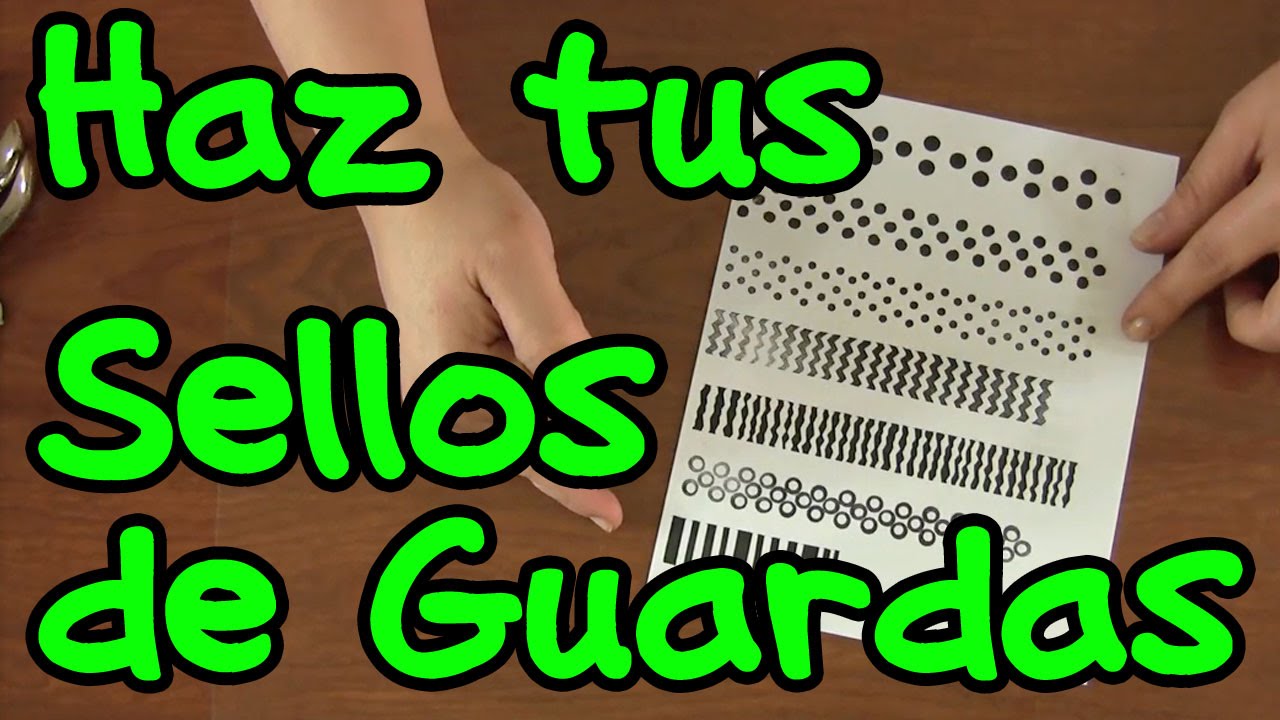 Sellos de guardas / Tutorial Scrapbooking - Homemade Stamps DIY