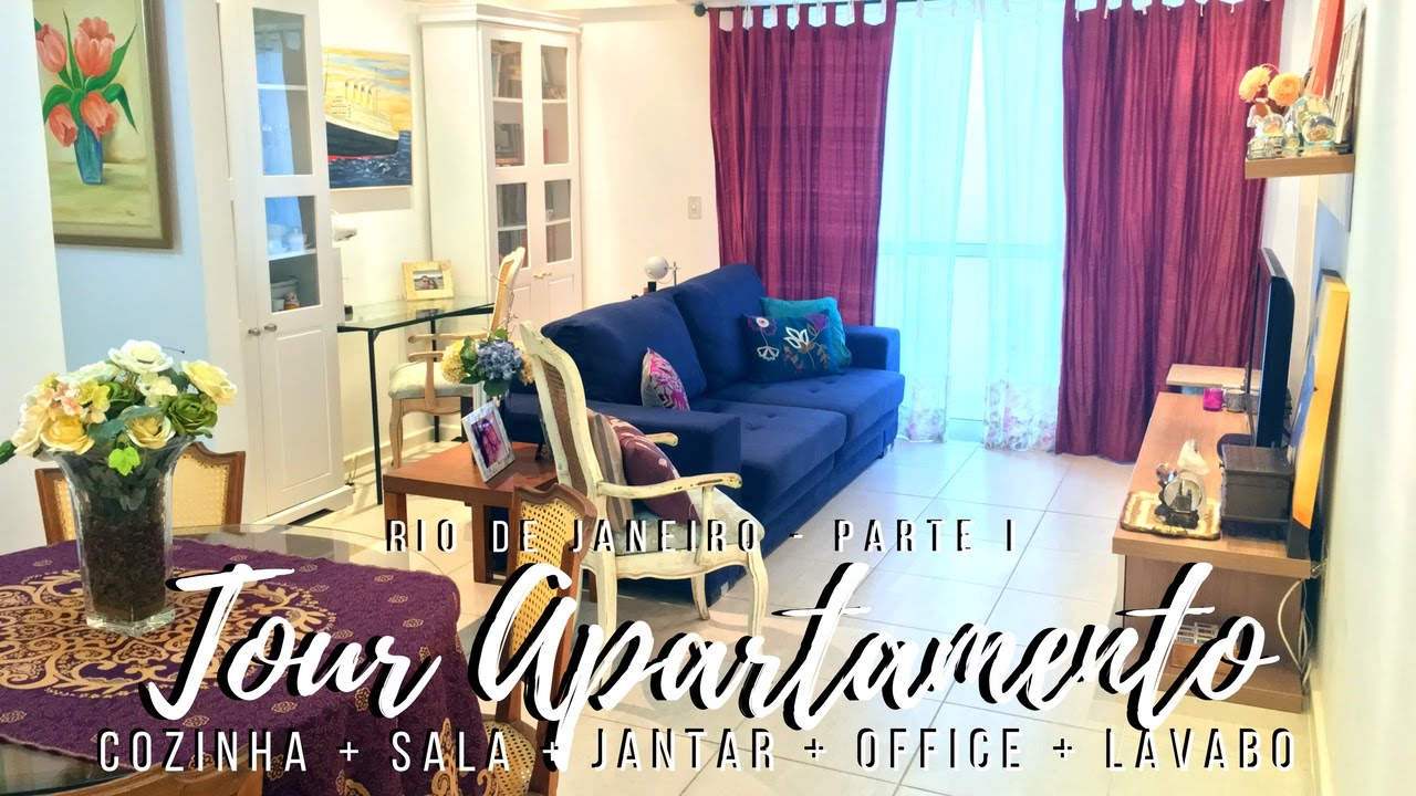 Tour pelo Apartamento | Rio - Parte I | Sala, cozinha, jantar, home office e lavabo | Xênia Virginie