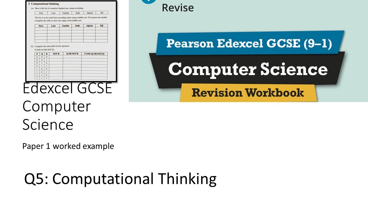 Q5d: Edexcel GCSE Computer Science Paper 1